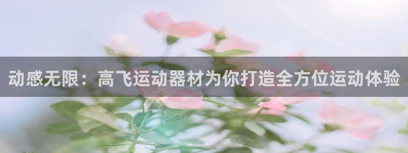 风速体育官网下载招商电话号码:动感无限:高飞运动器材为你打造